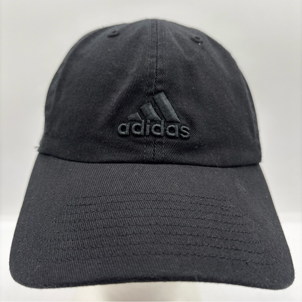 Adidas Climalite Performance Hat Men Black Embroidered Logo Adjustable Hat OSFM